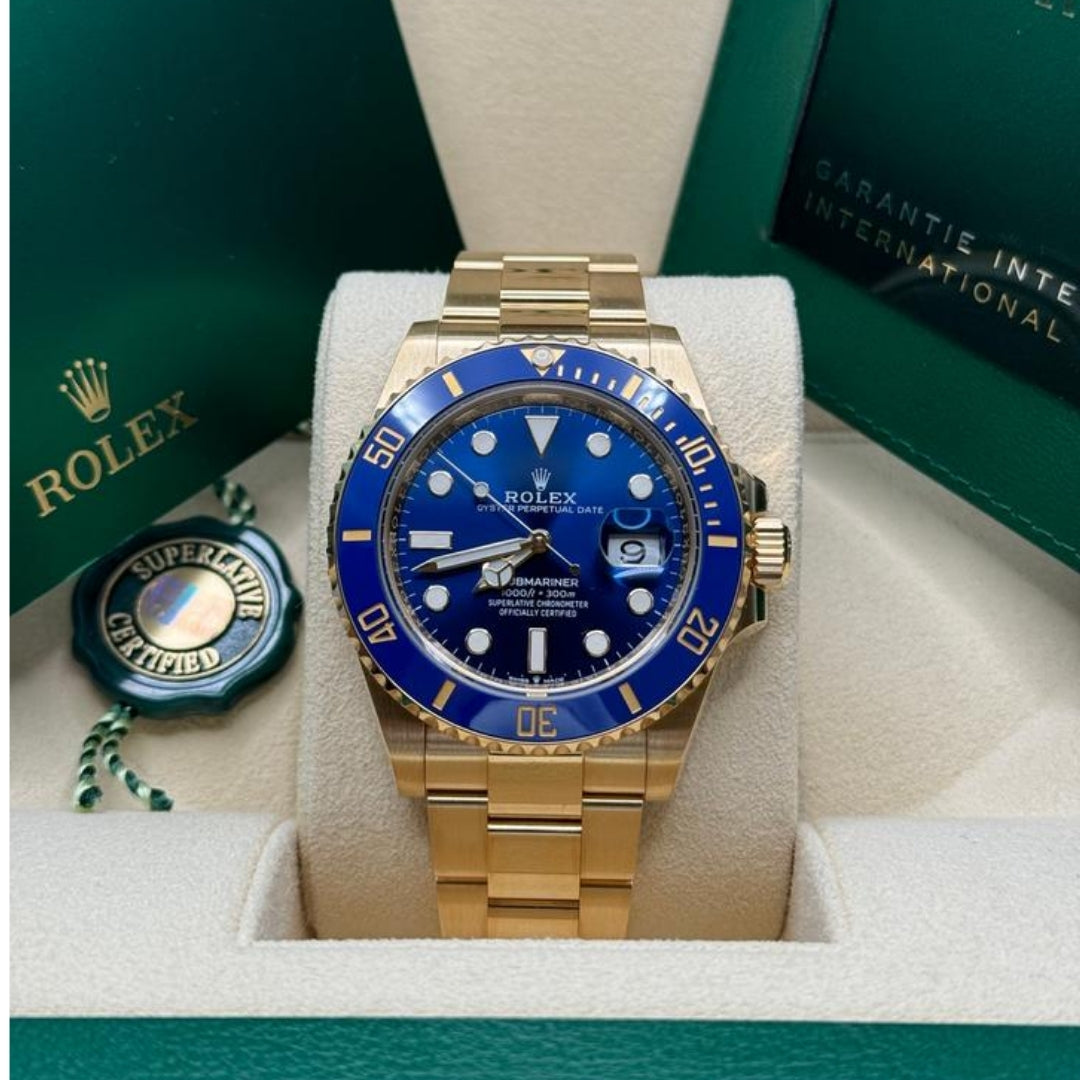 Rolex Submariner DateGold Sunburst Oyster Full Set