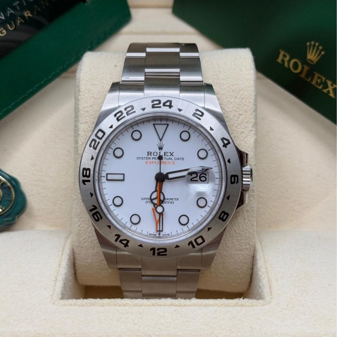 Rolex Explorer II White Dial Oyster Full Set
