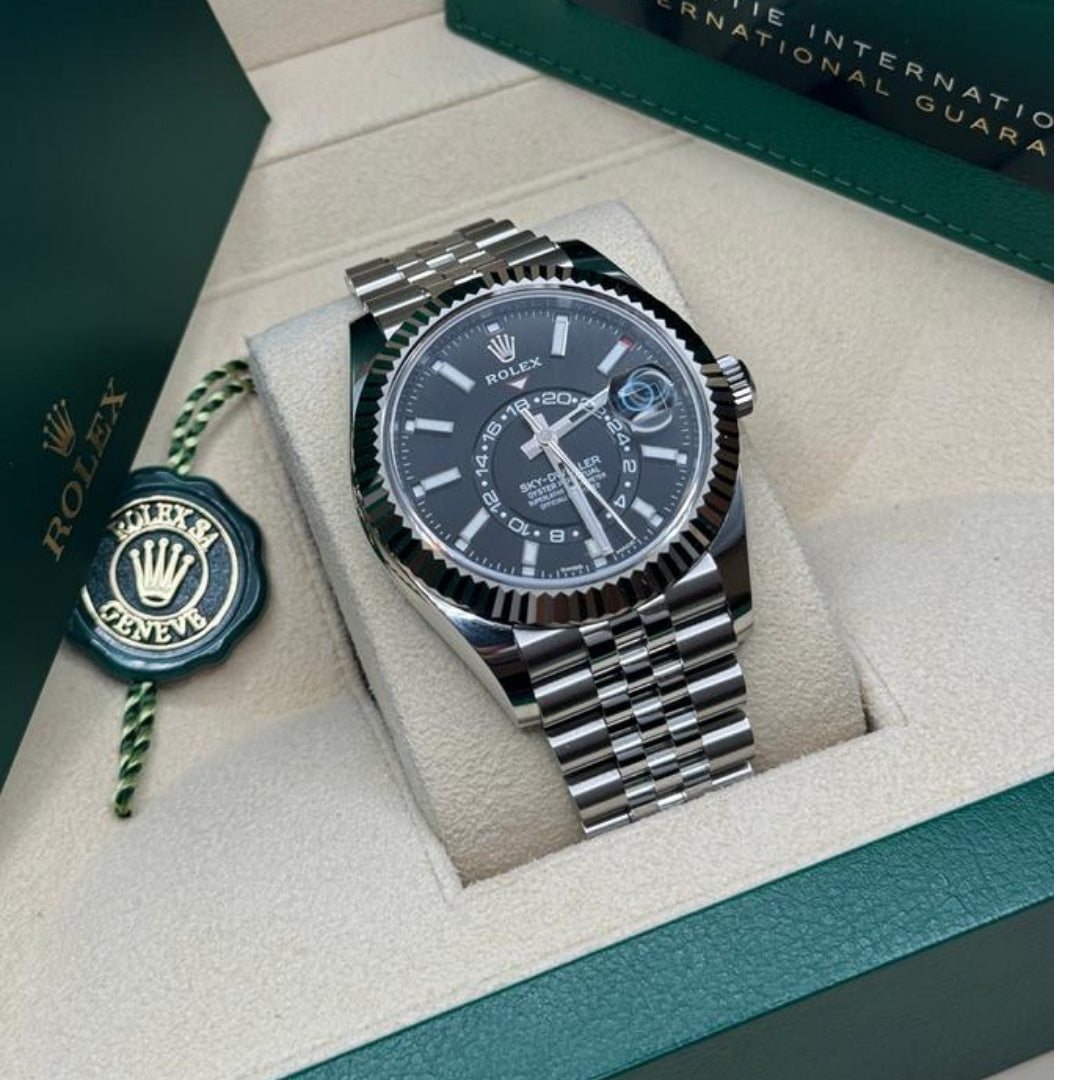 Rolex Sky-Dweller 42 Black Dial Jubilee Full Set