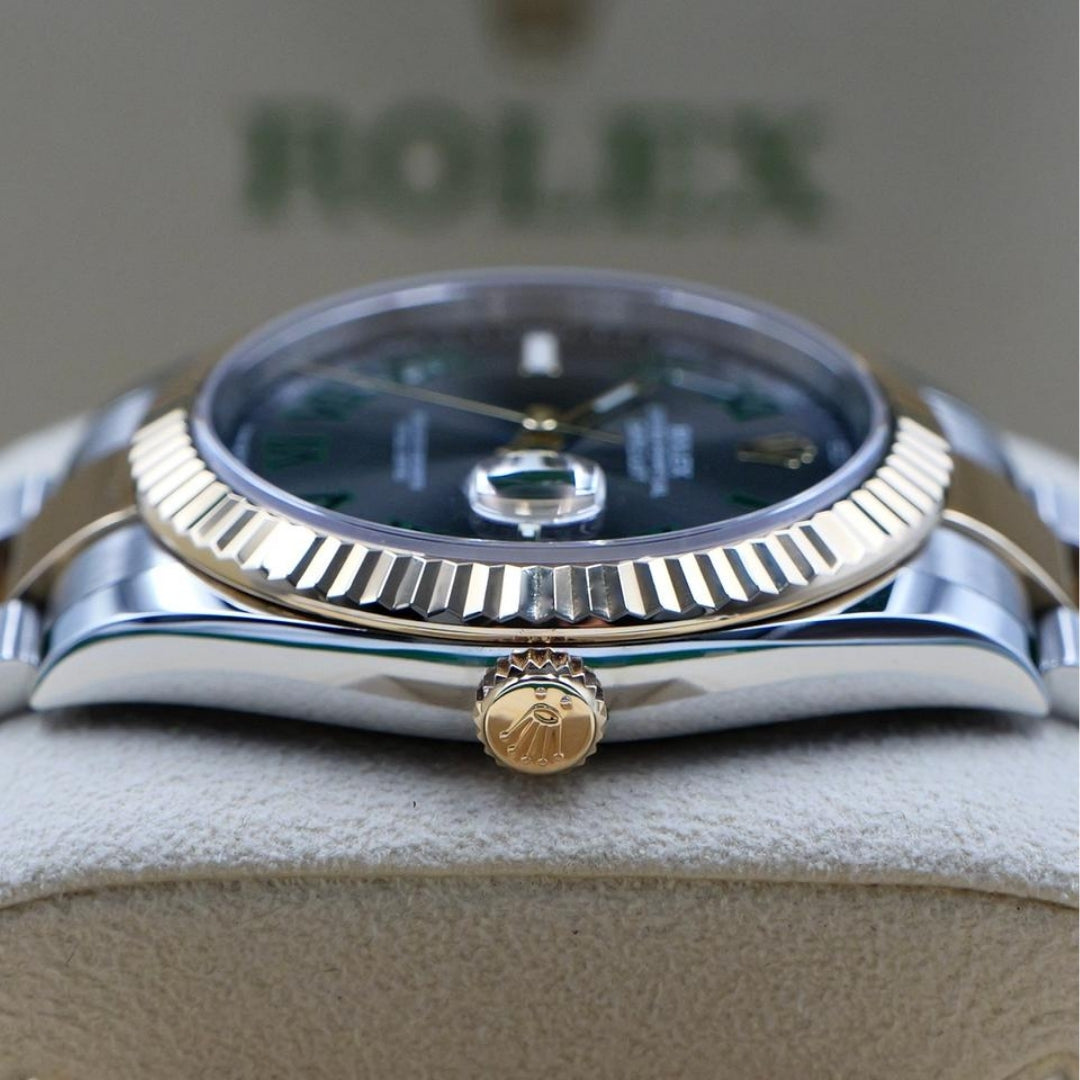 Rolex Datejust 41 Wimbledon Gold Oyster Full Set