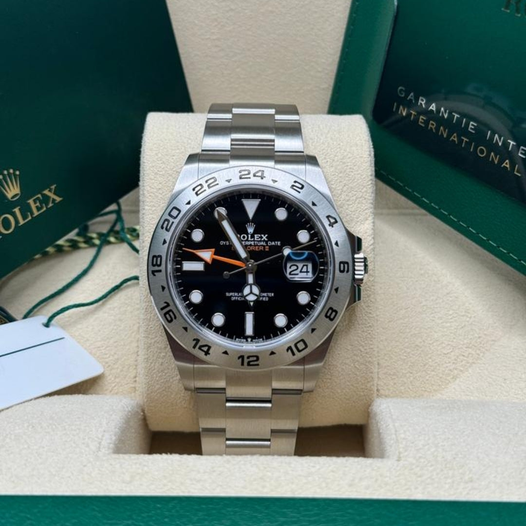 Rolex Explorer II Black Dial Oyster Full Set