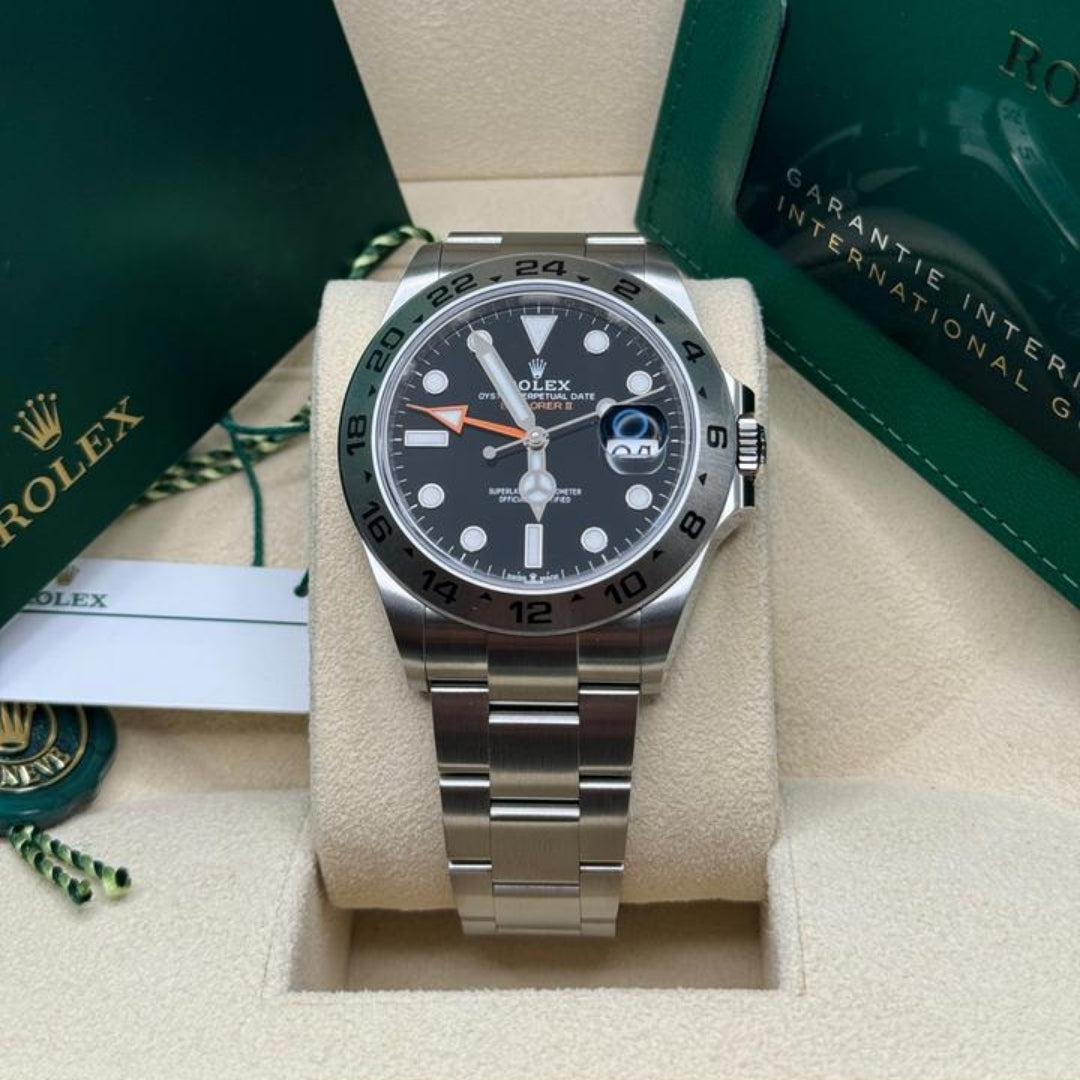 Rolex Explorer II Black Dial Oyster Full Set
