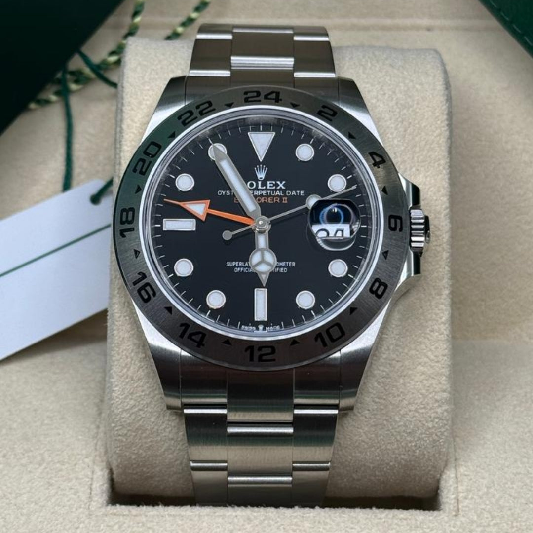 Rolex Explorer II Black Dial Oyster Full Set