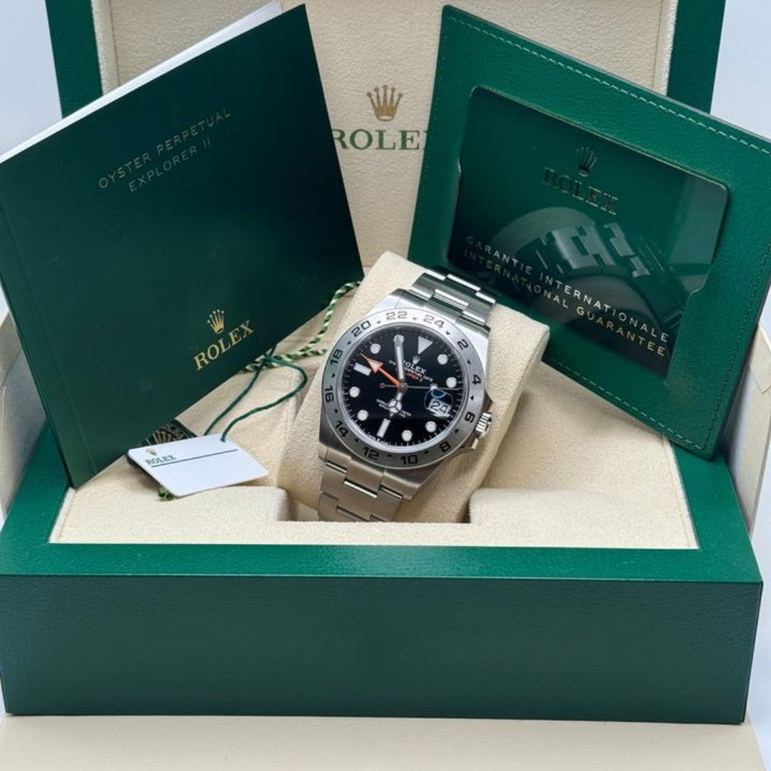 Rolex Explorer II Black Dial Oyster Full Set