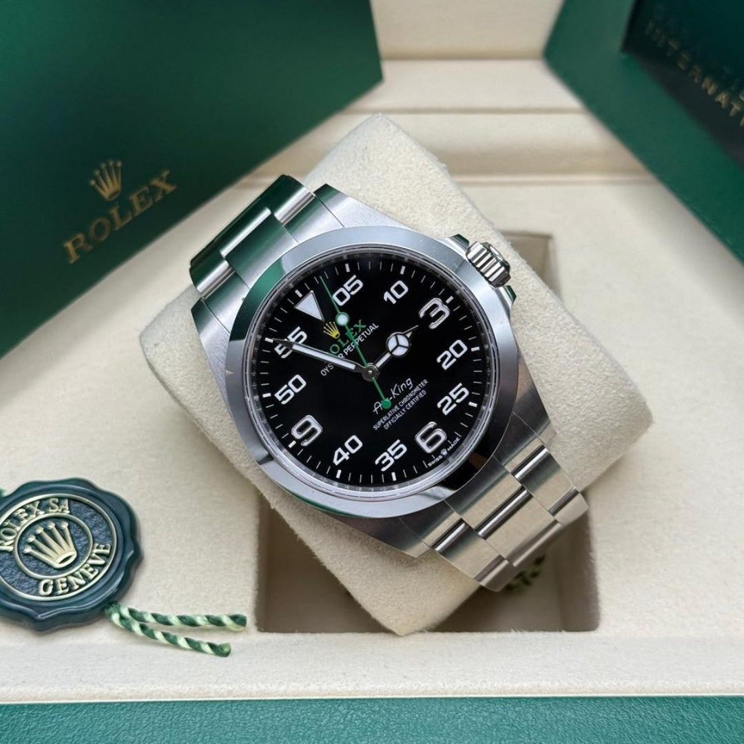 Rolex Air King Crown Guards Oyster Full Set