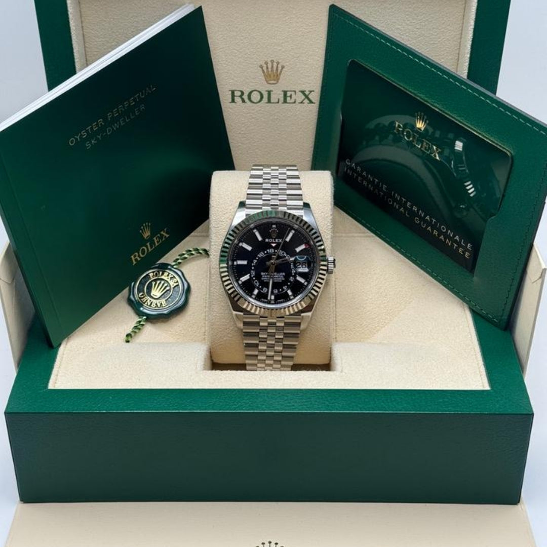 Rolex Sky-Dweller 42 Black Dial Jubilee Full Set